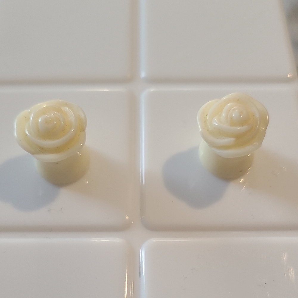 00g Acrylic Ear Tunnel Plugs Ear Stretching Detailed Rose Candy Colors Flower